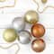 32ct. 3.5" Silver & Gold Shatterproof 2-Finish Christmas Ball Ornaments